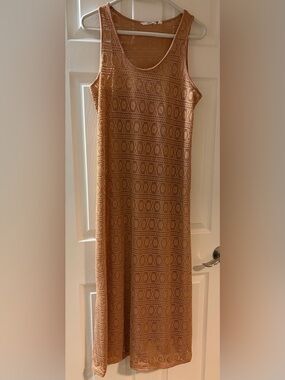 la Veen Rose Aqua bathing suit coverup - large.